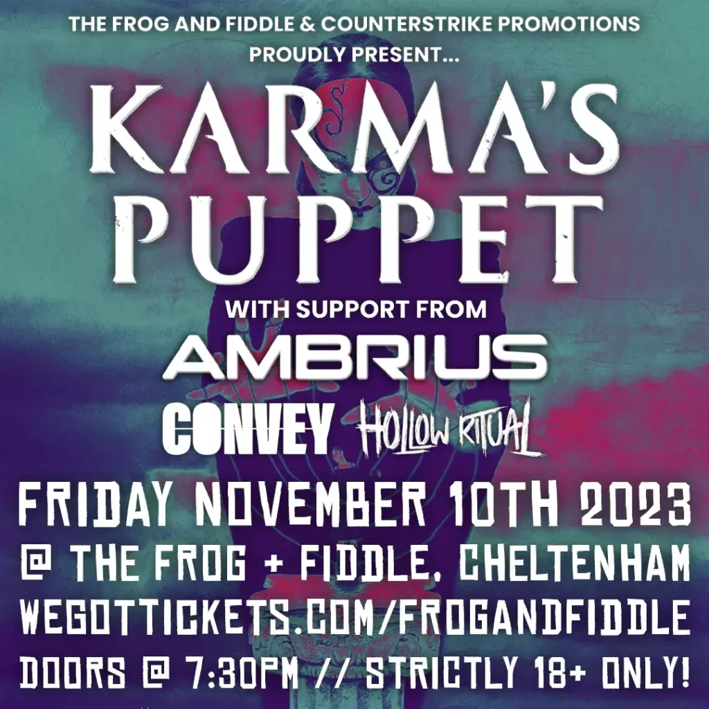 frog and fiddle 10th-november 2023 poster